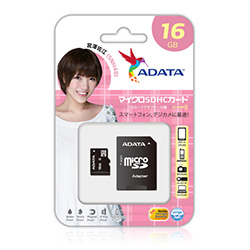 ADATA AUSDH16GCL4-RA1-M 宮澤佐江パッケージバージョン microSDHCカード Class 4 16GB