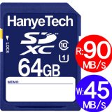 HanyeTech UHS-Iスピードクラス1 90MB/S CLASS10 SDXCカード 64GB