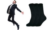 ドクターショール ニオイ菌99.9%増殖抑制 防臭ソックス 25~27cm ブラック(3足入)