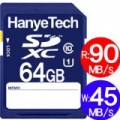 HanyeTech UHS-Iスピードクラス1 90MB/S CLASS10 SDXCカード 64GB